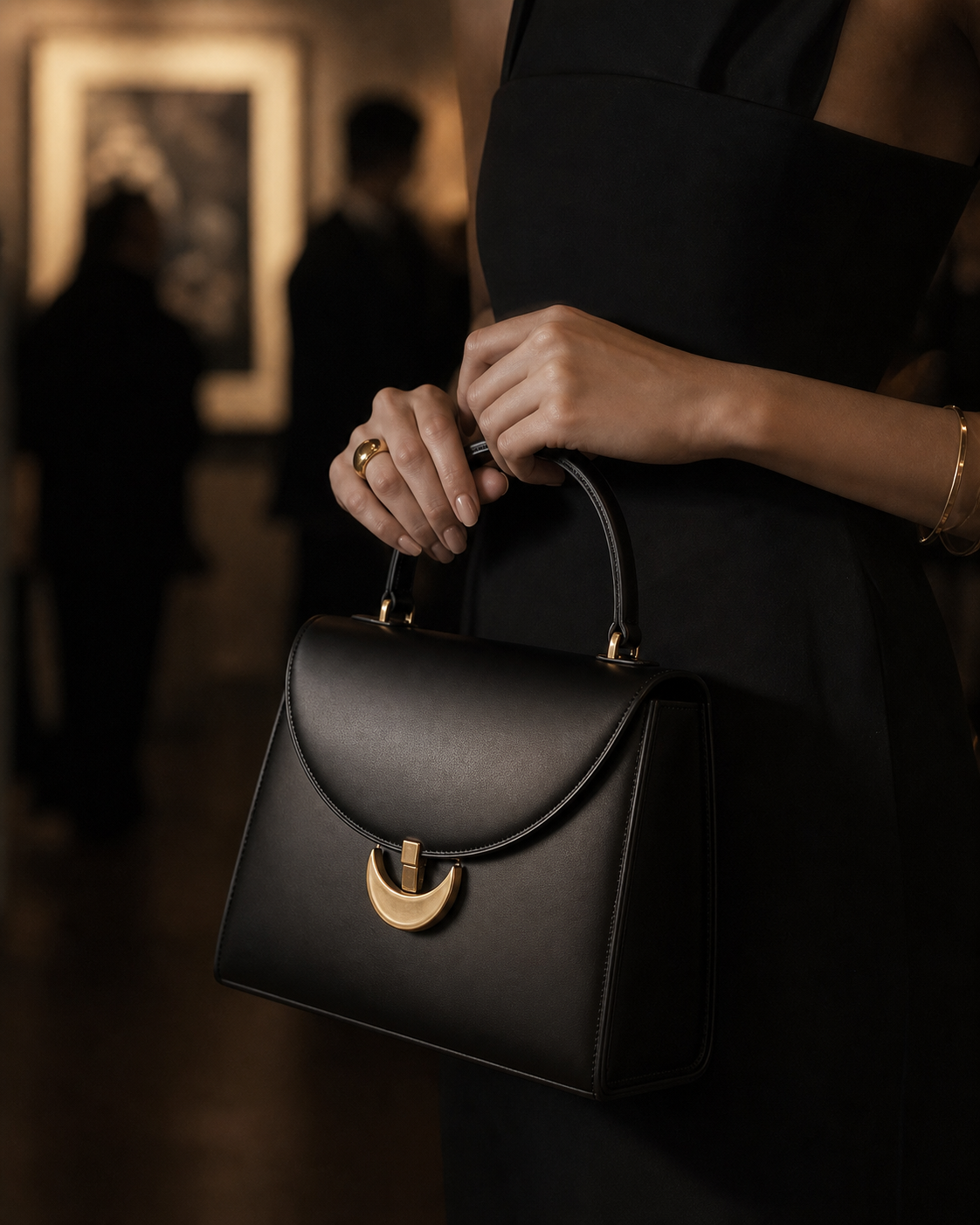 Hands holding The Arc Bag